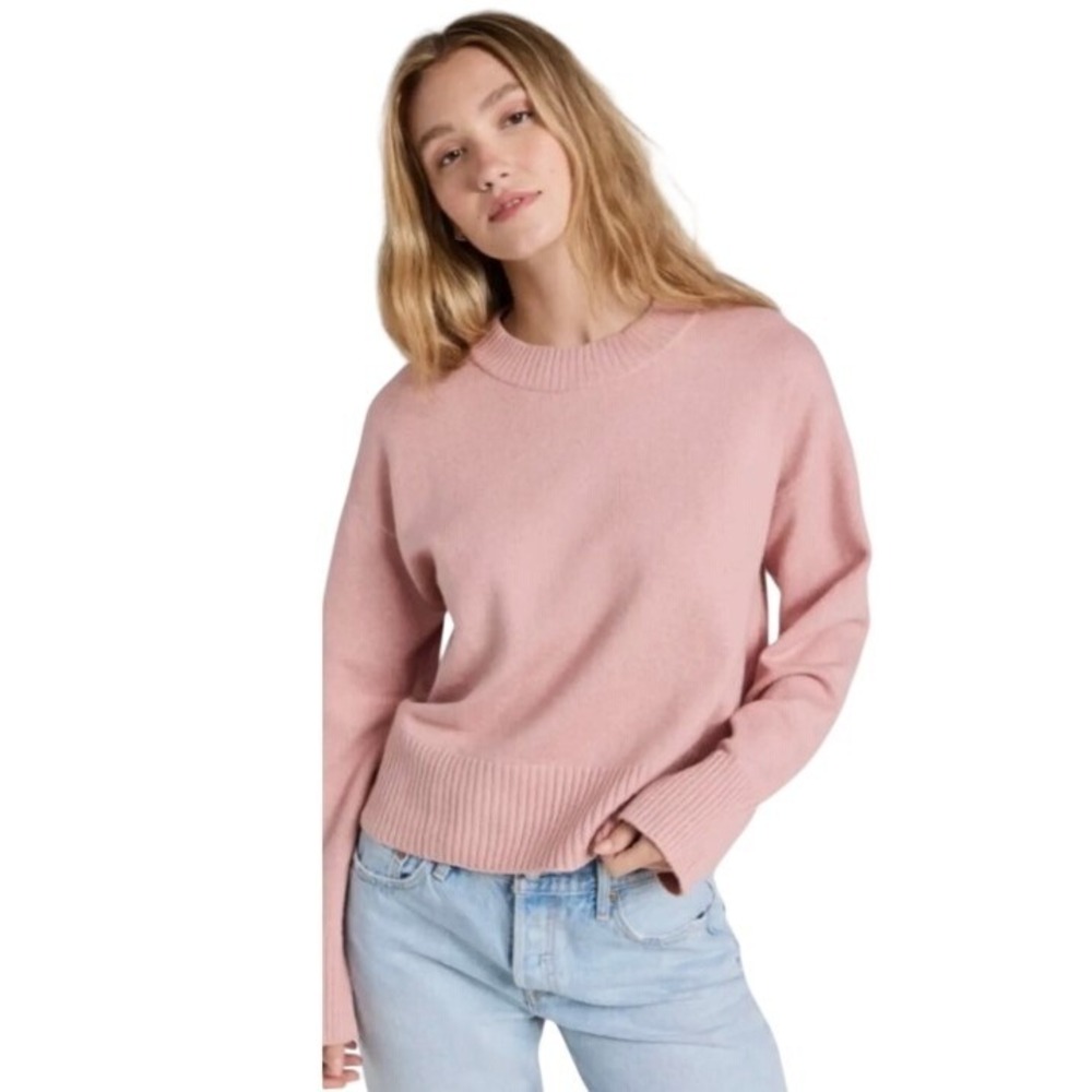 Faherty Womens XL Jackson Sweater Rose Ash NWT